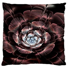 Flower Fractal Art Cool Petal Abstract Standard Premium Plush Fleece Cushion Case (one Side) by Semog4