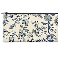 Vintage Background Blue Roses Rose Pattern Retro Pencil Case by Semog4