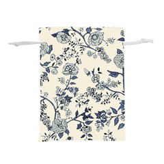 Vintage Background Blue Roses Rose Pattern Retro Lightweight Drawstring Pouch (s) by Semog4