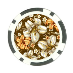 Flowers Pattern Floral Patterns Decorative Art Poker Chip Card Guard (10 Pack) by Semog4