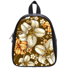 Flowers Pattern Floral Patterns Decorative Art School Bag (small) by Semog4