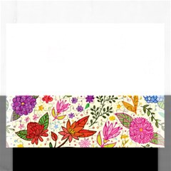 Colorful Flowers Pattern Abstract Patterns Floral Patterns Rectangular Jigsaw Puzzl by Semog4