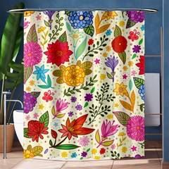 Colorful Flowers Pattern Abstract Patterns Floral Patterns Shower Curtain 60  X 72  (medium)  by Semog4