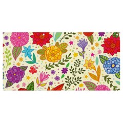 Colorful Flowers Pattern Abstract Patterns Floral Patterns Banner And Sign 8  X 4  by Semog4