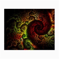 Green And Red Lights Wallpaper Fractal Digital Art Artwork Small Glasses Cloth by Semog4