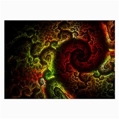 Green And Red Lights Wallpaper Fractal Digital Art Artwork Large Glasses Cloth by Semog4