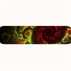 Green And Red Lights Wallpaper Fractal Digital Art Artwork Large Bar Mat by Semog4