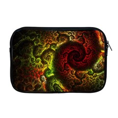 Green And Red Lights Wallpaper Fractal Digital Art Artwork Apple Macbook Pro 17  Zipper Case