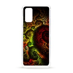 Green And Red Lights Wallpaper Fractal Digital Art Artwork Samsung Galaxy S20 6 2 Inch Tpu Uv Case by Semog4