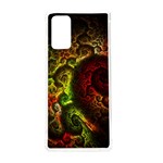 Green And Red Lights Wallpaper Fractal Digital Art Artwork Samsung Galaxy Note 20 TPU UV Case Front