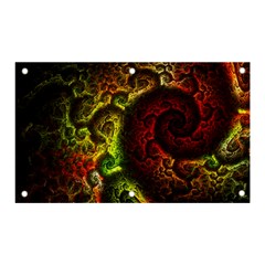 Green And Red Lights Wallpaper Fractal Digital Art Artwork Banner And Sign 5  X 3  by Semog4