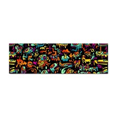 Cartoon Monster Pattern Abstract Background Sticker Bumper (100 Pack) by Semog4