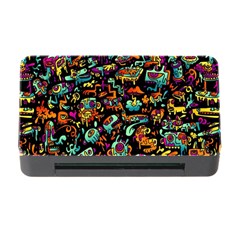 Cartoon Monster Pattern Abstract Background Memory Card Reader With Cf by Semog4