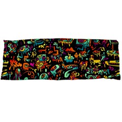 Cartoon Monster Pattern Abstract Background Body Pillow Case Dakimakura (two Sides) by Semog4