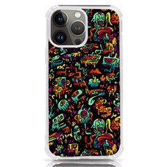 Cartoon Monster Pattern Abstract Background Iphone 13 Pro Max Tpu Uv Print Case by Semog4