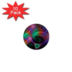 Circle Art 3d Artwork Graphics Vortex Colorful Digital Art 1  Mini Buttons (10 Pack)  by Semog4