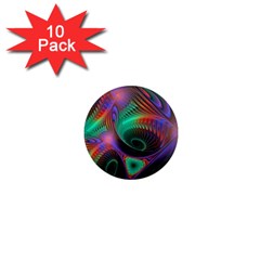 Circle Art 3d Artwork Graphics Vortex Colorful Digital Art 1  Mini Magnet (10 Pack)  by Semog4