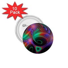 Circle Art 3d Artwork Graphics Vortex Colorful Digital Art 1 75  Buttons (10 Pack) by Semog4