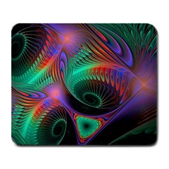 Circle Art 3d Artwork Graphics Vortex Colorful Digital Art Large Mousepad by Semog4