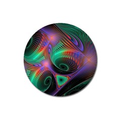 Circle Art 3d Artwork Graphics Vortex Colorful Digital Art Magnet 3  (round) by Semog4