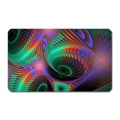 Circle Art 3d Artwork Graphics Vortex Colorful Digital Art Magnet (rectangular) by Semog4