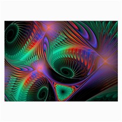 Circle Art 3d Artwork Graphics Vortex Colorful Digital Art Large Glasses Cloth by Semog4