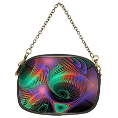 Circle Art 3d Artwork Graphics Vortex Colorful Digital Art Chain Purse (two Sides) by Semog4