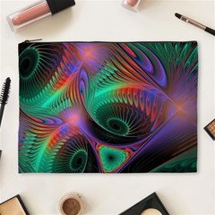 Circle Art 3d Artwork Graphics Vortex Colorful Digital Art Cosmetic Bag (xl) by Semog4