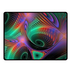 Circle Art 3d Artwork Graphics Vortex Colorful Digital Art Fleece Blanket (small) by Semog4