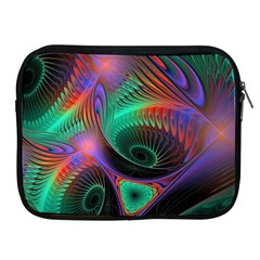 Circle Art 3d Artwork Graphics Vortex Colorful Digital Art Apple Ipad 2/3/4 Zipper Cases by Semog4