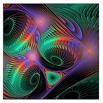 Circle Art 3d Artwork Graphics Vortex Colorful Digital Art Square Satin Scarf (36  x 36 ) Front