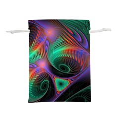 Circle Art 3d Artwork Graphics Vortex Colorful Digital Art Lightweight Drawstring Pouch (l) by Semog4