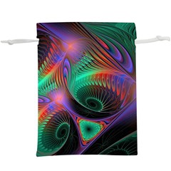 Circle Art 3d Artwork Graphics Vortex Colorful Digital Art Lightweight Drawstring Pouch (xl) by Semog4