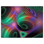 Circle Art 3d Artwork Graphics Vortex Colorful Digital Art Premium Plush Fleece Blanket (Extra Small) 40 x30  Blanket Front