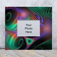 Circle Art 3d Artwork Graphics Vortex Colorful Digital Art White Wall Photo Frame 5  X 7 