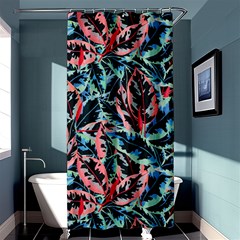 Leaves Leaf Pattern Patterns Colorfu Shower Curtain 36  X 72  (stall)  by Semog4