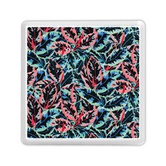 Leaves Leaf Pattern Patterns Colorfur Memory Card Reader (square) by Semog4