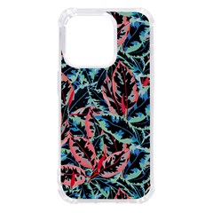 Leaves Leaf Pattern Patterns Colorfur Iphone 14 Pro Tpu Uv Print Case