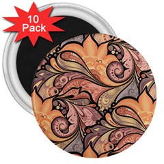 Colorful Paisley Background Artwork Paisley Patterns 3  Magnets (10 pack) 