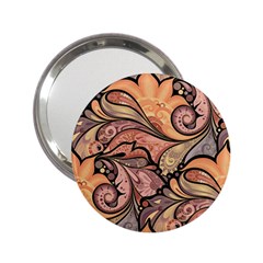 Colorful Paisley Background Artwork Paisley Patterns 2.25  Handbag Mirrors