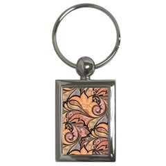 Colorful Paisley Background Artwork Paisley Patterns Key Chain (Rectangle)