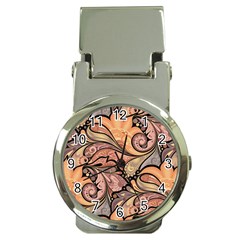 Colorful Paisley Background Artwork Paisley Patterns Money Clip Watches