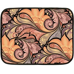 Colorful Paisley Background Artwork Paisley Patterns Two Sides Fleece Blanket (Mini)