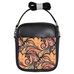 Colorful Paisley Background Artwork Paisley Patterns Girls Sling Bag