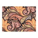 Colorful Paisley Background Artwork Paisley Patterns Two Sides Premium Plush Fleece Blanket (Mini) 35 x27  Blanket Front