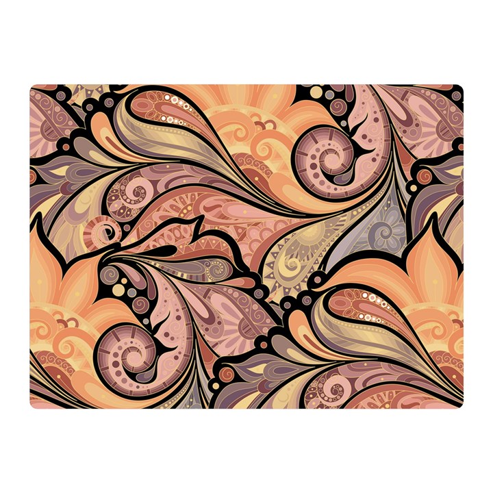 Colorful Paisley Background Artwork Paisley Patterns Two Sides Premium Plush Fleece Blanket (Mini)