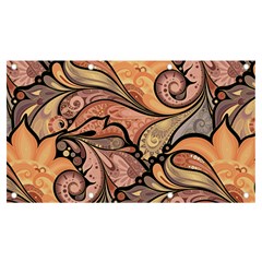 Colorful Paisley Background Artwork Paisley Patterns Banner and Sign 7  x 4 