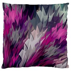 Colorful Artistic Pattern Design Large Premium Plush Fleece Cushion Case (one Side) by Semog4