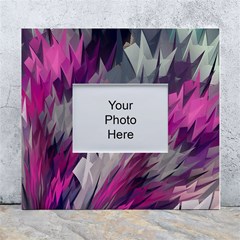 Colorful Artistic Pattern Design White Wall Photo Frame 5  X 7  by Semog4