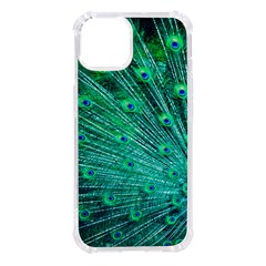 Green And Blue Peafowl Peacock Animal Color Brightly Colored iPhone 14 TPU UV Print Case